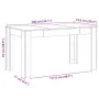 Mesa de comedor madera ingeniería envejecida 140x74,5x76 cm von , Küchen- und Esstische - Ref: Foro24-856572, Preis: 111,83 €...