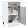 Armario inferior cajón “Lyon” contrachapada gris hormigón de , Armarios de cocina - Ref: Foro24-856082, Precio: 77,08 €, Desc...