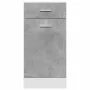Armario inferior cajón “Lyon” contrachapada gris hormigón de , Armarios de cocina - Ref: Foro24-856082, Precio: 77,08 €, Desc...