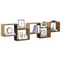 Estante cubo de pared 5 compartimentos madera envejecida by , Shelves and shelves - Ref: Foro24-860002, Price: 48,62 €, Disco...