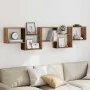 Estante cubo de pared 5 compartimentos madera envejecida by , Shelves and shelves - Ref: Foro24-860002, Price: 48,62 €, Disco...