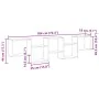 Estante cubo de pared 5 compartimentos madera envejecida by , Shelves and shelves - Ref: Foro24-860002, Price: 48,62 €, Disco...