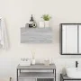 Armario de pared baño madera ingeniería gris Sonoma 60x25x30 cm de , Tocadores de baño - Ref: Foro24-860063, Precio: 46,77 €,...