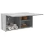 Armario de pared baño madera ingeniería gris Sonoma 60x25x30 cm de , Tocadores de baño - Ref: Foro24-860063, Precio: 46,77 €,...