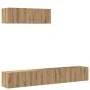 Mueble para TV de pared madera contrachapada artesanal 3 piezas by , TV Furniture - Ref: Foro24-3329206, Price: 148,01 €, Dis...