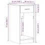 Torre de ordenador con cajón roble artesanal 35x45x77 cm von , Schreibtische - Ref: Foro24-858748, Preis: 56,71 €, Rabatt: %