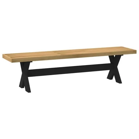 Banco comedor NOAIN patas forma X madera maciza pino by , Dining and kitchen benches - Ref: Foro24-4100049, Price: 170,82 €, ...