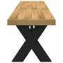 Banco comedor NOAIN patas forma X madera maciza pino by , Dining and kitchen benches - Ref: Foro24-4100049, Price: 170,82 €, ...