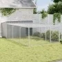 Caseta perros con corral acero galvanizado gris 197x396x110 cm by , Dog kennels - Ref: Foro24-3214225, Price: 381,59 €, Disco...