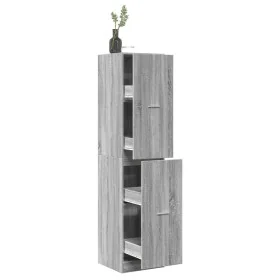 Armario botiquín madera ingeniería gris Sonoma 40x41x174,5 cm von , Schließfächer und Lagerschränke - Ref: Foro24-3309650, Pr...