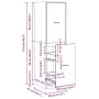 Armario botiquín madera de ingeniería envejecido 30x41x118 cm von , Schließfächer und Lagerschränke - Ref: Foro24-855167, Pre...