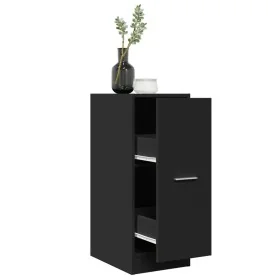 Armario botiquín madera de ingeniería negro 30x41x77,5 cm by , Lockers and storage cabinets - Ref: Foro24-855152, Price: 76,6...