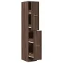 Armario botiquín madera ingeniería marrón roble 30x41x174,5 cm de , Taquillas y armarios de almacenamiento - Ref: Foro24-3309...