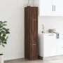Armario botiquín madera ingeniería marrón roble 30x41x174,5 cm de , Taquillas y armarios de almacenamiento - Ref: Foro24-3309...
