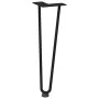 Patas de mesa tipo horquilla 4 uds acero macizo negro 42 cm by , Table legs - Ref: Foro24-4012420, Price: 47,34 €, Discount: %