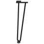 Patas de mesa tipo horquilla 4 uds acero macizo negro 42 cm by , Table legs - Ref: Foro24-4012420, Price: 47,34 €, Discount: %