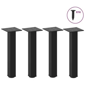 Patas para mesa de centro 4 uds acero negro 30-32 cm by , Table legs - Ref: Foro24-4012448, Price: 39,55 €, Discount: %