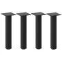 Patas para mesa de centro 4 uds acero negro 30-32 cm by , Table legs - Ref: Foro24-4012448, Price: 39,55 €, Discount: %
