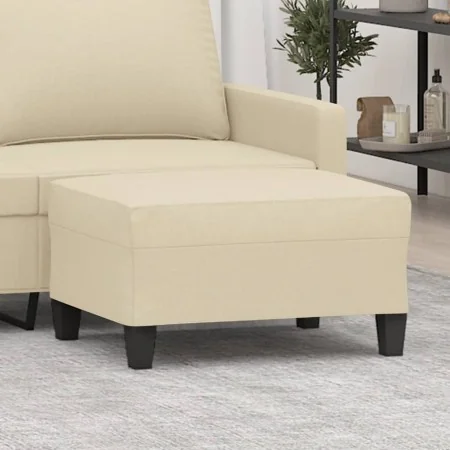Reposapiés de tela crema 70x55x41 cm by , Ottomans - Ref: Foro24-349349, Price: 57,66 €, Discount: %