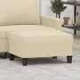 Reposapiés de tela crema 70x55x41 cm by , Ottomans - Ref: Foro24-349349, Price: 57,66 €, Discount: %
