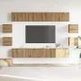 Mueble para TV de pared madera contrachapada artesanal 8 piezas by , TV Furniture - Ref: Foro24-3328952, Price: 337,72 €, Dis...
