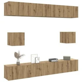 Mueble para TV de pared madera contrachapada artesanal 6 piezas von , TV-Möbel - Ref: Foro24-3328992, Preis: 297,26 €, Rabatt: %