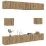 Mueble para TV de pared madera contrachapada artesanal 6 piezas by , TV Furniture - Ref: Foro24-3328992, Price: 296,76 €, Dis...