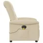 Sillón reclinable de masaje eléctrico tela color crema by , Armchairs - Ref: Foro24-3303252, Price: 288,95 €, Discount: %