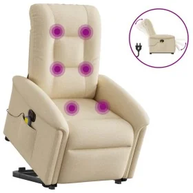 Sillón de masaje eléctrico reclinable elevable tela crema von , Sessel - Ref: Foro24-3303292, Preis: 371,55 €, Rabatt: %