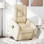 Sillón de masaje eléctrico reclinable elevable tela crema by , Armchairs - Ref: Foro24-3303292, Price: 371,41 €, Discount: %