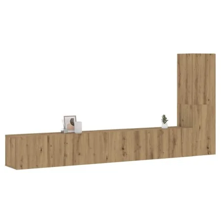 Muebles de TV de pared 3 uds madera ingeniería roble artesanal von , TV-Möbel - Ref: Foro24-3328984, Preis: 189,52 €, Rabatt: %