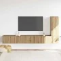 Muebles de TV de pared 3 uds madera ingeniería roble artesanal von , TV-Möbel - Ref: Foro24-3328984, Preis: 189,52 €, Rabatt: %