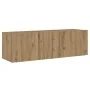 Muebles de TV de pared 3 uds madera ingeniería roble artesanal von , TV-Möbel - Ref: Foro24-3328984, Preis: 189,52 €, Rabatt: %