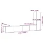 Muebles de TV de pared 3 uds madera ingeniería roble artesanal von , TV-Möbel - Ref: Foro24-3328984, Preis: 189,52 €, Rabatt: %