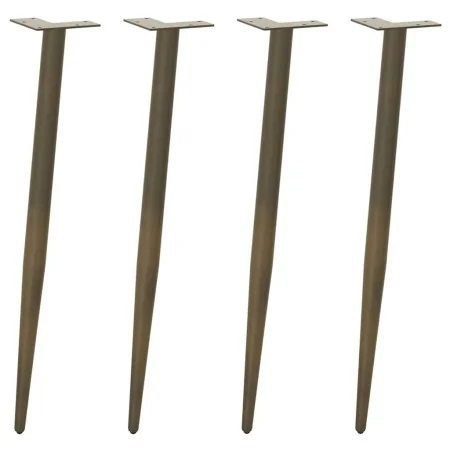 Patas para mesa de centro cónicas 4 uds acero natural 72-73cm de , Patas para mesas - Ref: Foro24-4012519, Precio: 59,21 €, D...