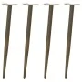 Patas para mesa de centro cónicas 4 uds acero natural 72-73cm de , Patas para mesas - Ref: Foro24-4012519, Precio: 59,21 €, D...