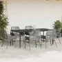 Juego comedor jardín 7 pzas cojines ratán sintético vidrio gris by , Garden sets - Ref: Foro24-3334483, Price: 547,25 €, Disc...