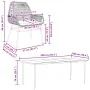Juego comedor jardín 7 pzas cojines ratán sintético vidrio gris by , Garden sets - Ref: Foro24-3334483, Price: 547,25 €, Disc...