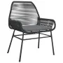 Juego de comedor jardín 5 piezas cojines ratán sintético negro von , Gartensets - Ref: Foro24-3334565, Preis: 384,49 €, Rabat...