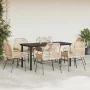 Juego de comedor de jardín 7 pzas con cojines ratán PE marrón von , Gartensets - Ref: Foro24-3334573, Preis: 514,67 €, Rabatt: %