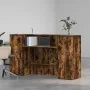Mostrador de recepción roble ahumado 180x50x103,5 cm de , Escritorios - Ref: Foro24-3324209, Precio: 245,58 €, Descuento: %
