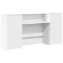 Mostrador de recepción blanco 200x50x103,5 cm madera ingeniería by , Desks - Ref: Foro24-3324214, Price: 290,53 €, Discount: %