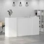 Mostrador de recepción blanco 200x50x103,5 cm madera ingeniería by , Desks - Ref: Foro24-3324214, Price: 290,53 €, Discount: %