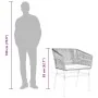 Juego comedor jardín 5 pzas cojines ratán sintético vidrio gris by , Garden sets - Ref: Foro24-3334628, Price: 445,39 €, Disc...