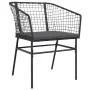 Set de comedor de jardín 7 piezas cojines ratán sintético negro von , Gartensets - Ref: Foro24-3334504, Preis: 466,59 €, Raba...
