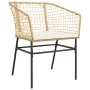 Juego de comedor de jardín 7 pzas con cojines ratán PE marrón by , Garden sets - Ref: Foro24-3334510, Price: 453,31 €, Discou...