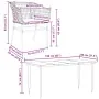 Juego de comedor de jardín 7 pzas con cojines ratán PE marrón by , Garden sets - Ref: Foro24-3334510, Price: 453,31 €, Discou...