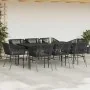 Set de comedor jardín 9 piezas cojines ratán polivinílico negro by , Garden sets - Ref: Foro24-3334519, Price: 768,36 €, Disc...