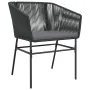 Set de comedor jardín 9 piezas cojines ratán polivinílico negro by , Garden sets - Ref: Foro24-3334519, Price: 768,36 €, Disc...