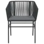 Set de comedor jardín 9 piezas cojines ratán polivinílico negro by , Garden sets - Ref: Foro24-3334519, Price: 768,36 €, Disc...